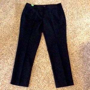 LOFT Julie cropped black pants- size 10